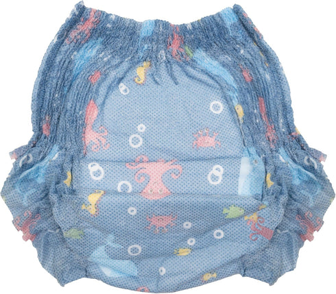 5 Pack (20-31 lbs) Nuby Swim Pants for Toddlers - - Toddler Swim Diapers with Stretchy Waistline, Tear-Away Sides
