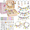Charm Bracelet Making Kit for Girls 8-12, DIY Bead Jewelry Kit with Box, Unicorn Mermaid Arts and Crafts