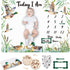 Mallard Duck Monthly Milestone Blanket for Baby Boy Flannel Newborn Infant Swaddle