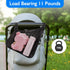 Cozy 2PCS) Stroller Side Bag - Bike/Stroller Organizer, Hook & Loop Easy Attach - Mesh Design, Non-Slip Straps, mom