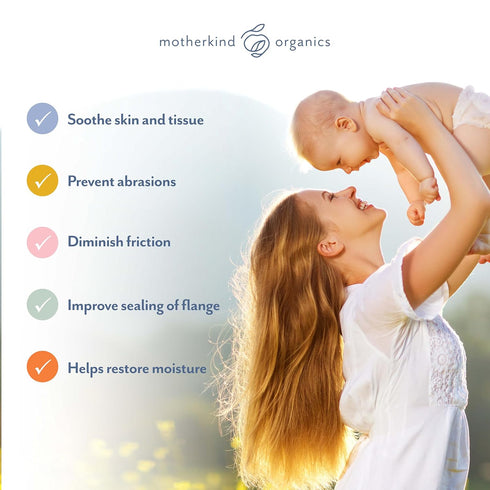 Motherkind Organics (2 oz) Motherkind Pumping Spray, Helps Chafing, Clogged Duct Relief, Lanolin-free Pump Spray Safe