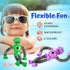 Telescopic Suction Cup Robot Toys 6-PACK, Shape Changing Educational Fidget Toys with Remote Control