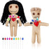 12 Set 2 10 7.87 Inch Jenaai Pcs Voodoo Doll Include Pcs Creepy Dolls with Pcs Skull Pins Soft Halloween Scary Creepy