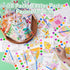 Rotu 30 Packs(274Pcs) Easter Basket Stuffers Essentials Mess Free Watercolor Coloring Books with Easter Cards for Kids
