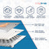 TotsyTrove 52" 45" Self Inflating Hexagon Playpen Mat - x Non-Slip Cushioned Portable Play Area - Thick Soft Baby Play