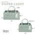 Parker Baby Diaper Caddy - Stylish Storage for Nursery Essentials