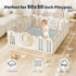 ACOMOPACK 1.3" 50x50 Kids,Infants,Toddlers,Tummy Baby Play Mat for Floor Thick Memory Foam Soft Velvet Playpen Mat