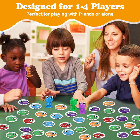 1st, 2nd, 3rd Torlam Sight Word Games Frog Site Words Educational Flash Cards Kindergarten Phonics Learning Games Toys