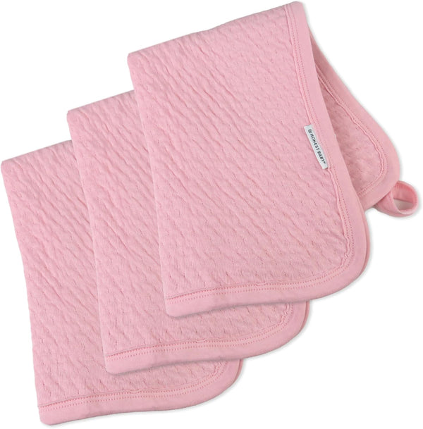 3-Pack Matelasse Burp Cloth