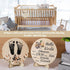 Tucnoeu Pen,5.9in Mallard Duck Baby Stuff, Duck Baby Announcement Sign with Marker Round Wooden Hello World Newborn