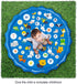 ARFBEAR 67" 3-16 Summer Splash pad for Kids, Kiddie Pool Splash Pads for Toddlers Outdoor Water Spray Play Mat Wading