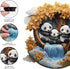 500 16.4x16.7 Jiroinlly Wooden Puzzles for Adults Pieces, Panda Family, Unique Shaped Jigsaw Puzzle, Relaxing Gift