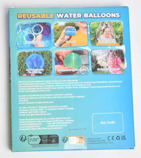SOPPYCID Reusable Water Bomb Balloons, Summer Toy for Boys and Girls, Pool Beach Toys for Kids 3-12, Outdoor Games