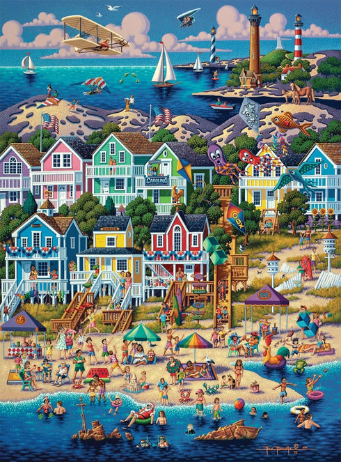 Buffalo Games - Dowdle - Outer Banks - 1000 Piece Jigsaw Puzzle for Adults - Finished Size 26.75 x 19.75