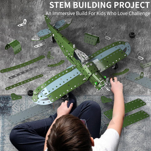 Garbo Star Set 285 8-12-16, 8 9 10 11 12 STEM Building Projects Model Airplane - Pieces STEM Project Building Toys