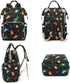 Xunteny Backpack Dinosaur Baby Diaper Bag for Girls Boys, Waterproof Large Maternity Nappy Bags for Mom