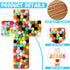 Blueweenly DIY Wood Cross Crafts for Kids Sunday School Supplies, 24 Unfinished Wood Crosses and Craft Materials