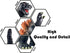 TwCare Burning Godzilla 1995, King of The Monsters Movable Joints Action Figures, Birthday Gift for Kids