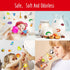 36 Reusable Jelly Sticker Book, Wild Animals Thick Jelly Stickers Waterproof Gel Cling Decals Animals Theme Matching
