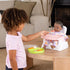 1-3, 11 Set Play Kitchen Accessories for Toddlers Piece Play Food with Plastic Fruits, Fork & Plate, for Kids Kitchen