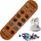 African Stone Game Coffee Table - Solid Wood with Walnut Stain
