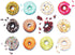 Dozen Donuts 540 Piece Puzzle for Adults, Soft Touch Pieces, 12 Mini Puzzles
