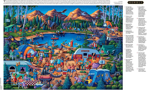 Buffalo Games Dowdle Camping Adventure, 300 Piece Jigsaw Puzzle for Adults, Perfect for Game Nights, 21.25 x 15.00
