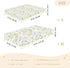 miaozhen 1 Pack 52x28 Cotton Baby Crib Sheets Soft Cute Doodle Drawings Flower Fruit Cake Colorful Crib Mattress Sheet