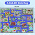 6.6' 5' Capslpad Kids Rug Educational Play Rug x Traffic Road Kids Play Car Mat Large Learning Play Game Area Rug Kids