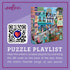 1000 23" 23" eeBoo Piece Puzzle - Village by the Sea Jigsaw Puzzle for Adults, Square x Made with Recycled Board