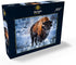 MyPuzzle American Bison Crouching in Snow, Yellowstone National Park - 1000 Piece Jigsaw Puzzle for Adults