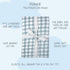 100% Butterblu Frankie Fitted Crib Sheet Organic Cotton for Baby & Toddler Mattress, Breathable for Boys & Girls, Blue