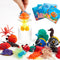 16 Pack Mold Free Bath Toys for Kids, Color Changing Sea Animals, Squishy Mini Sea Creatures for Bathtub and Pool Fun