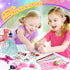 YEETIN Fashion Designer Kits for Girls Ages 6+, 600+ Pcs Kids Sewing Kits, Arts & Crafts Set, Doll Clothes Making