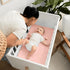 Set Comfy Cubs Baby Swaddle Blanket & Fitted Bassinet Sheet