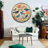 1000 Pieces Vintage Bird Puzzles for Adults - Round Flower Jigsaw Puzzle