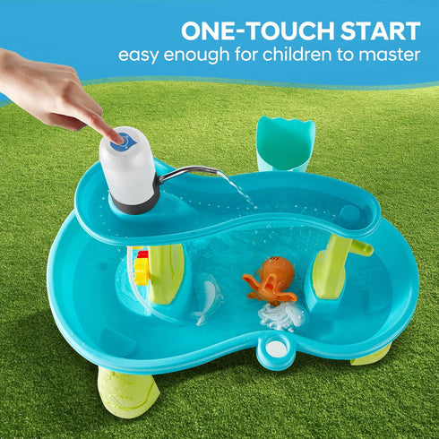 Water Play Table Pump for Kids, Portable Mini Water Pump for Summer Outdoor Water Toys