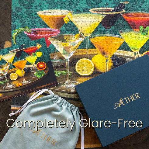 1000 26.6" 19.25" Shaken, Styled, Stirred Cocktail Puzzle, Premium Piece Jigsaw Puzzle for Adults, Glare-Free