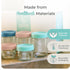 8oz (12-Pack) Mason Bottle Breast Milk Storage Jars Reusable Glass Baby Food Containers with Lid for Baby Formula