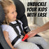 UnbuckleMe Car Seat Buckle Release Tool - Easy Opener Aid for Arthritis, Long Nails, Older Kids (Red)