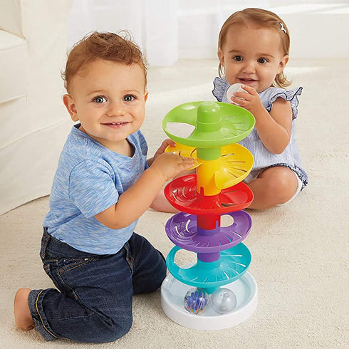 Sparkle and Roll Light & Sounds Ball Tower for Children Ages 9+ Months, Multi-Color