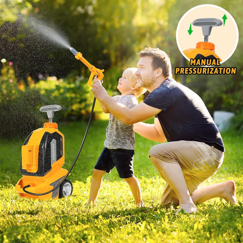 Kids Clean Car Washer Toys with Scraper, Sponge, and Towel - Pretend Play Car Wash Gun for Boys and Girls Gift
