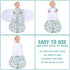Swaddle,6-12 Months,3-Way Blanket,100% 0.5Banana&Leaf BSTOPPT Newborn Sleep Sack Baby Adjustable Wearable Rayon Cotton