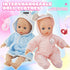 Set 12 Inch Set 2+ SMILESSKIDDO Baby Doll Stroller Toy - Soft Body Dolls with Accessories Dining Chair, Doll Clothes
