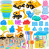 FHOZGECY Beach Toys, Sand Toys for Kids Boys and Girls with 3 Construction