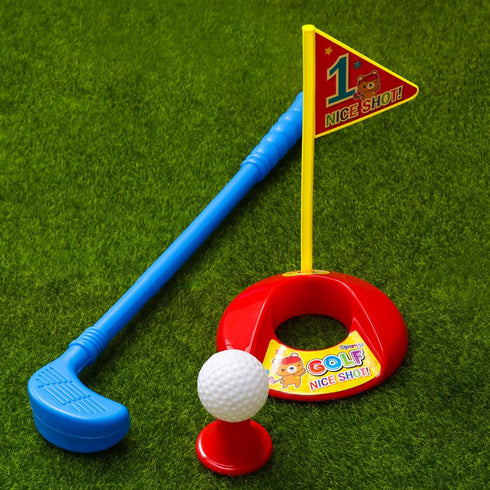 Homoyoyo Golf Set, Plastic Golf Clubs Kit for Indoor and Outdoor Fun, Early Educational Golf Game