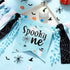 1st 1st Halloween Birthday High Chair Banner for Boys Blue and Black Spooky One High Chair Banner for Halloween Theme