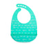 2 Pack Nuby Adjustable Easy Clean Soft Silicone Bibs with Scoop, Arrows & Bears/Foxes