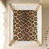 CZXW 52" 28" Stylish Leopard Print Crib Sheets Fitted x Natural Cotton Soft & Breathable for Baby Crib Mattress