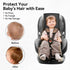 Sprouterie 2pcs Silky Head Carseat Cover for Babies Satin Head Cover Silk Feeling for Baby Car Seat Canopy Headrest